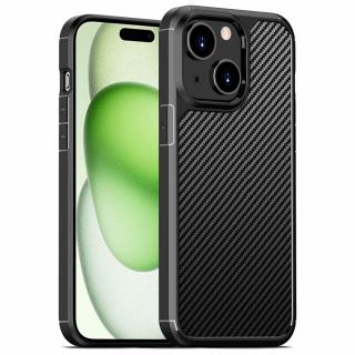 Husa pentru iPhone 15 Plus - Techsuit Carbon Fuse - Black