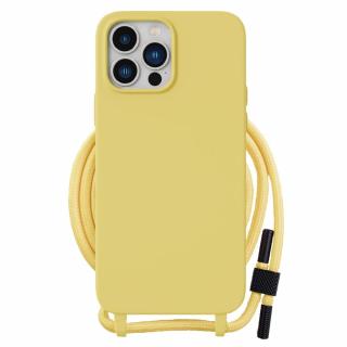 Husa pentru iPhone 15 Plus - Techsuit Crossbody Lanyard - Yellow