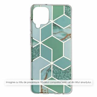 Husa pentru iPhone 15 Plus - Techsuit Marble Series - Green Hex