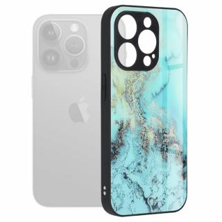 Husa pentru iPhone 15 Pro Max - Techsuit Glaze Series - Blue Ocean