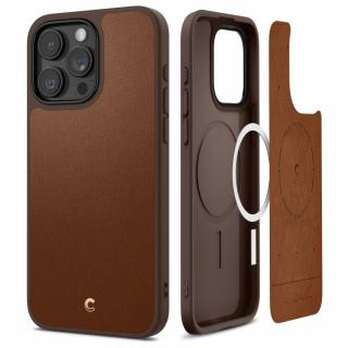 Husa pentru iPhone 15 Pro - Spigen Cyrill Kajuk MagSafe - Saddle Brown