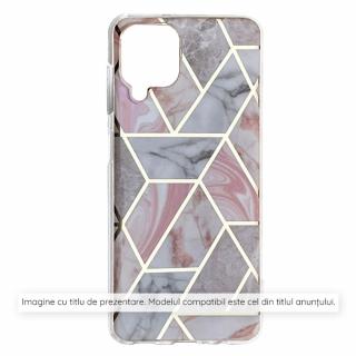 Husa pentru iPhone 15 - Techsuit Marble Series - Pink Hex