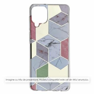 Husa pentru iPhone 15 - Techsuit Marble Series - Purple Hex