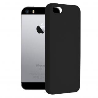 Husa pentru iPhone 5, 5s, SE - Techsuit Soft Edge Silicone - Black
