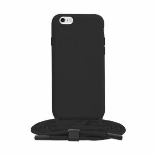 Husa pentru iPhone 6  6S - Techsuit Crossbody Lanyard - Black