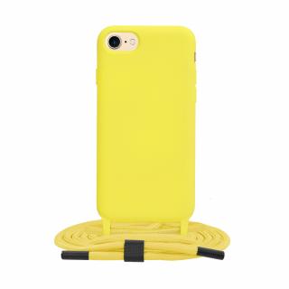 Husa pentru iPhone 7, 8, SE 2, SE 2020, SE 3, SE 2022 - Techsuit Crossbody Lanyard - Yellow