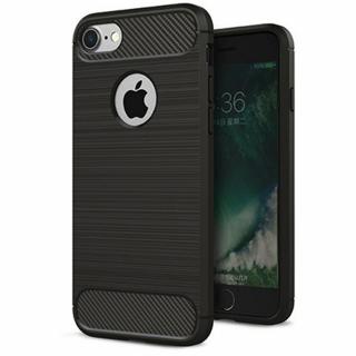 Husa pentru iPhone 7   8 - Techsuit Carbon Silicone - Black