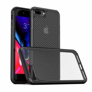 Husa pentru iPhone 7 Plus   8 Plus - Techsuit Carbon Fuse - Black