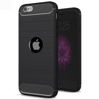 Husa pentru iPhone SE 2, SE 2020, SE 3, SE 2022 - Techsuit Carbon Silicone - Black