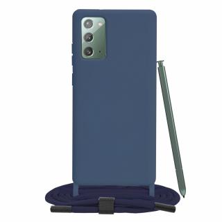 Husa pentru Samsung Galaxy Note 20 4G , Note 20 5G - Techsuit Crossbody Lanyard - Blue