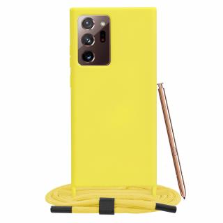 Husa pentru Samsung Galaxy Note 20 Ultra 4G , Note 20 Ultra 5G - Techsuit Crossbody Lanyard - Yellow