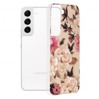 Husa pentru Samsung Galaxy S22 5G, Techsuit Marble Series, Mary Berry Nude