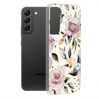 Husa pentru Samsung Galaxy S22 Plus 5G, Techsuit Marble Series, Chloe White