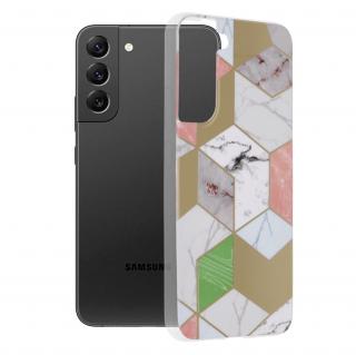 Husa pentru Samsung Galaxy S22 Plus 5G, Techsuit Marble Series, Mov Hex