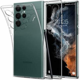 Husa pentru Samsung Galaxy S22 Ultra 5G, Spigen Liquid Crystal, Clear