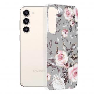 Husa pentru Samsung Galaxy S23 Plus, Techsuit Marble Series, Bloom of Ruth Gray