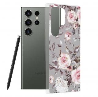 Husa pentru Samsung Galaxy S23 Ultra, Techsuit Marble Series, Bloom of Ruth Gray