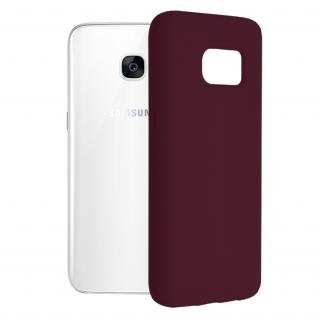 Husa pentru Samsung Galaxy S7 Edge - Techsuit Soft Edge Silicone - Plum Violet