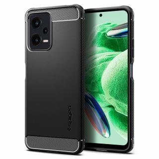 Husa pentru Xiaomi Redmi Note 12 5G, Poco X5 - Spigen Rugged Armor - Black