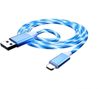 Cablu de incarcare TPE Aluminiu, 2.4A, Fast Charge, USB Lightning 1m