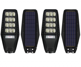 Set 2x Lampa Solara 400W , 6500K , IP66 , Senzor de MIscare , Telecomanda + Suport Metalic - Copie