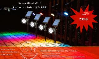 Set 4 x  Proiectoare Gradina RGB