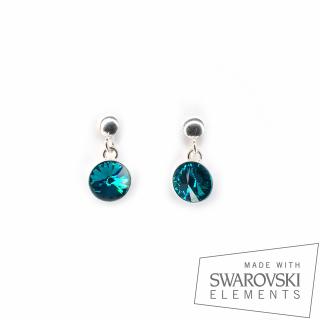 Cercei Blue Zircon, argint