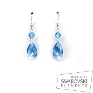 Cercei Sweet Aquamarine Love, argint