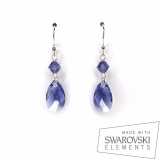 Cercei Sweet Tanzanite Love, argint