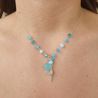 Colier Blue SeaShell, argint