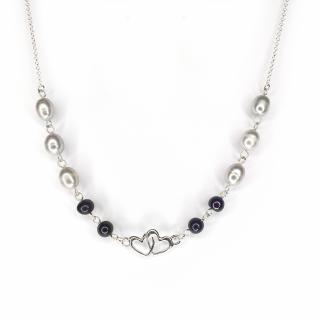Colier cu perle Bernadette, argint