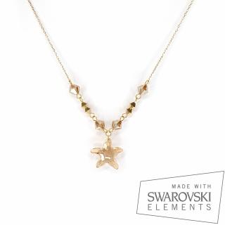 Colier Golden Starfish, argint placat cu aur