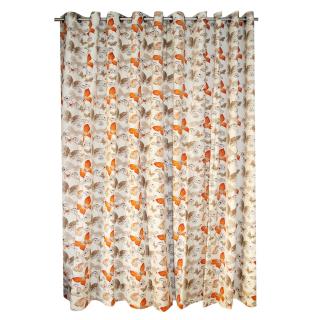 Draperie Velaria fluturi portocalii cu capse, 300x250 cm