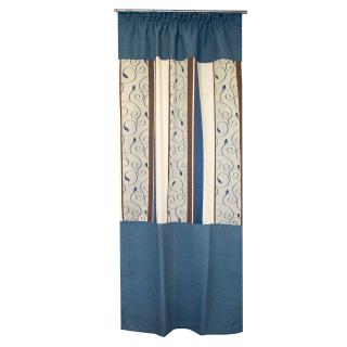 Draperie Velaria rustic albastru, 90x230 cm