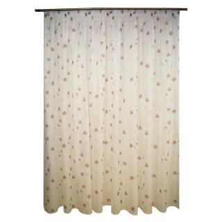 Perdea superpaint flowers brown, 390x245 cm