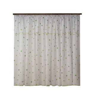 Perdea Velaria cotton flowers verzi, 400x155 cm