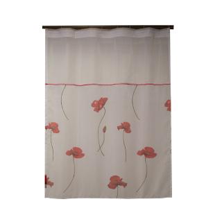 Perdea Velaria cu maci rosii, 100x145 cm