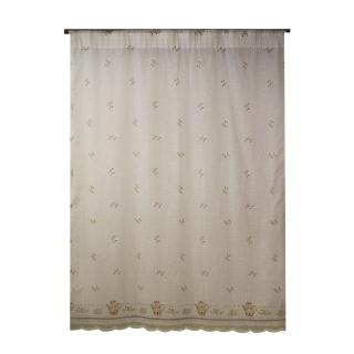 Perdea Velaria de bucatarie in cu fructe si cesti, 145x200 cm