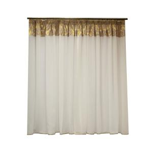 Perdea Velaria de bucatarie in ivory, 380x160 cm