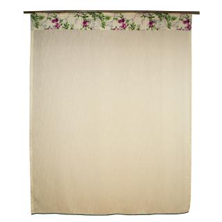 Perdea Velaria din in gros culoare unt, 145x180 cm