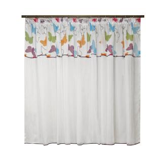 Perdea Velaria in cu fluturi mov, 340x150 cm