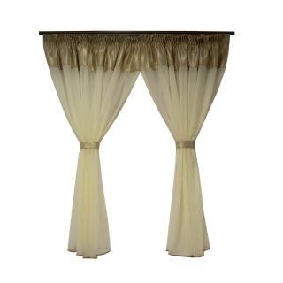 Perdea Velaria in haily ivoire, 360x155 cm