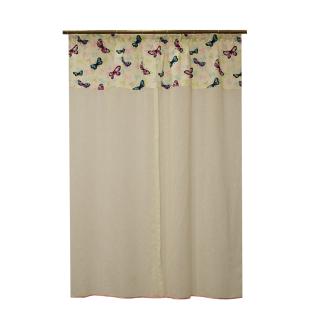 Perdea Velaria in ivoire cu fluturi, 140x170 cm