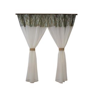 Perdea Velaria in ivoire si baroc, 260x170 cm