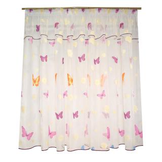 Perdea Velaria organza cu fluturi, 240x160 cm