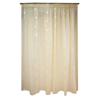 Perdea Velaria sable crem cu flori, 300x200 cm