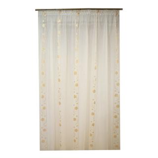 Perdea Velaria sable flori crem, 300x245 cm