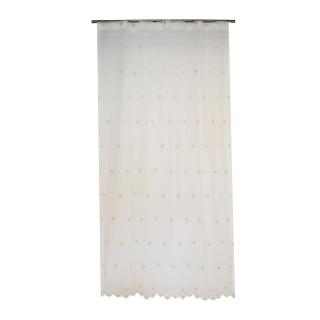 Perdea Velaria tiul brodat ivory, 140x245 cm