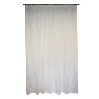 Perdea Velaria tiul ivory cu buchetele florale, 580x245 cm