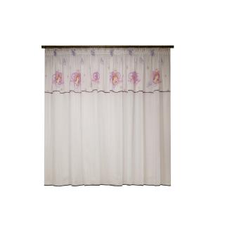 Perdea Velaria voal alb cu printese, 390x155 cm